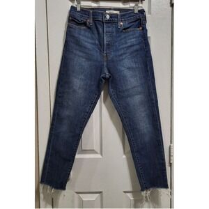 Women's Levis Wedgie Skinny Jeans Size 29 Blue Denim